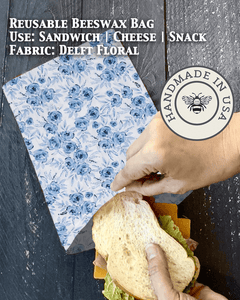 Beeswax Snack Bag | Reusable Food Storage - Aware House - Five Oaks Farm - 