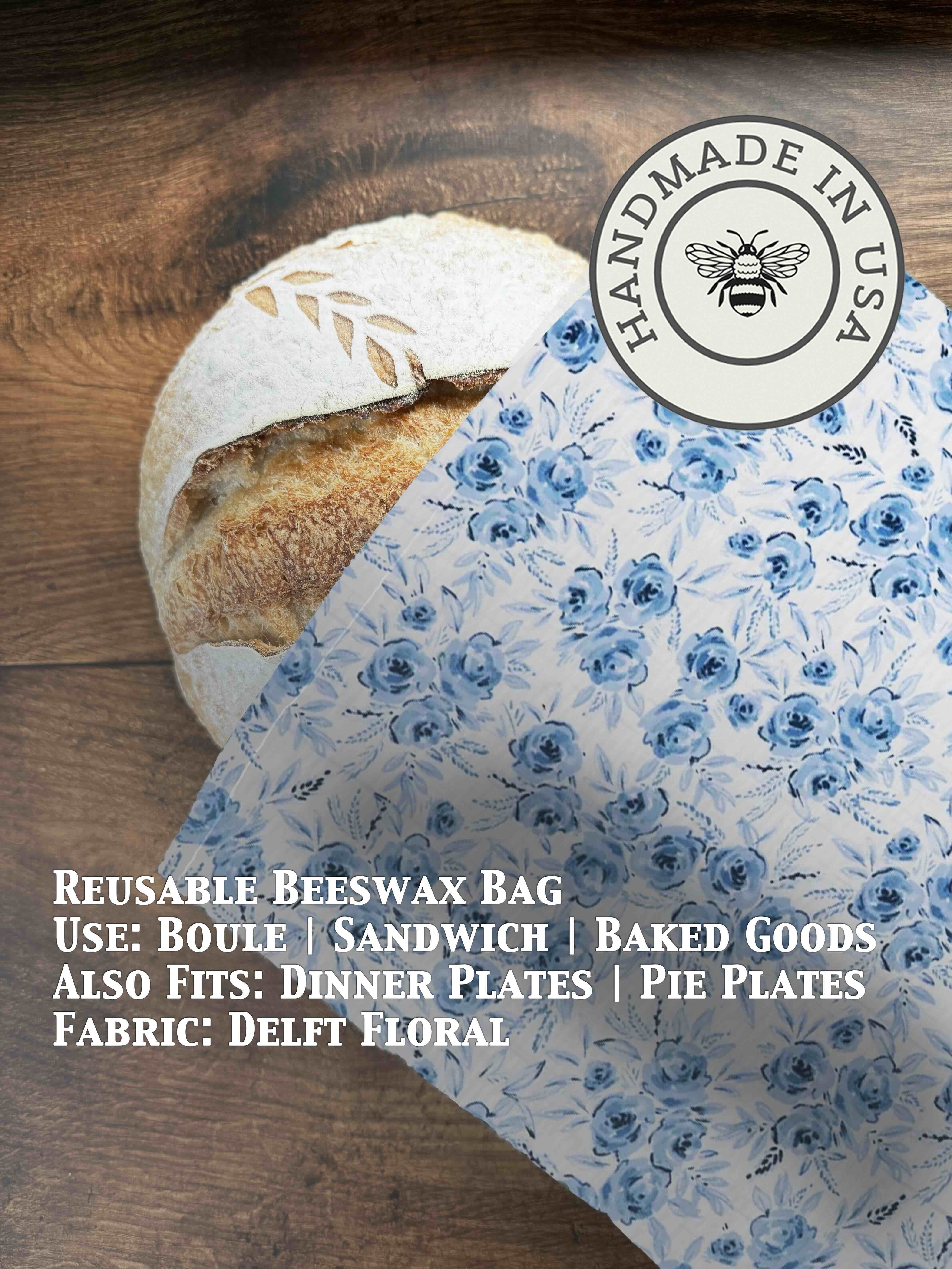 Beeswax Bread Bag | Reusable Cotton Food Storage Bag-zoom-27