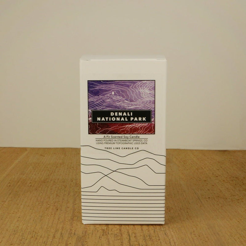Denali National Park Candle | Fir Scented Soy Candle with 3D Denali-zoom-