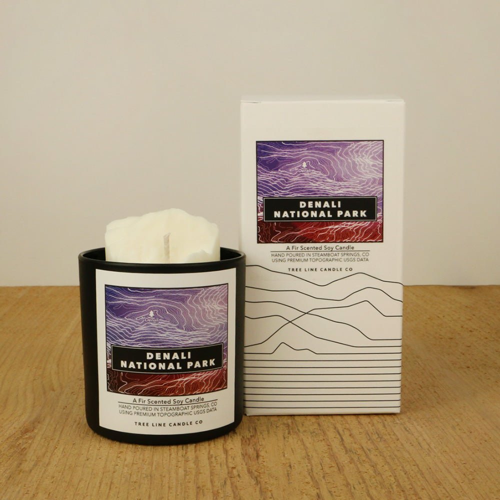 Denali National Park Candle | Fir Scented Soy Candle with 3D Denali - Aware House