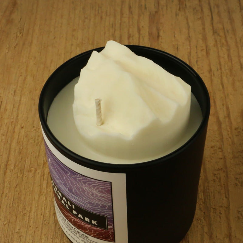 Denali National Park Candle | Fir Scented Soy Candle with 3D Denali-zoom-