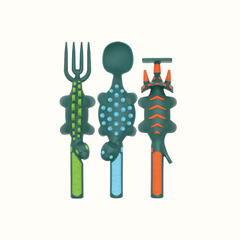 Utensil & Plate Combo - Aware House - Constructive Eating -
