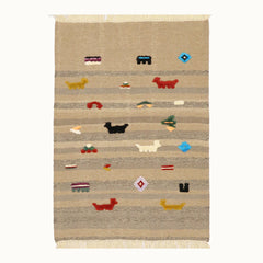 Doodle Dogs Kids Rug | Handmade Wool Rug for Nursery, Playrooms & Children’s Rooms - Aware House