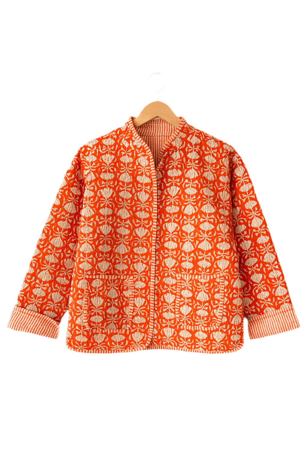 The Charlotte Jacket in Orange Marigold-zoom-1