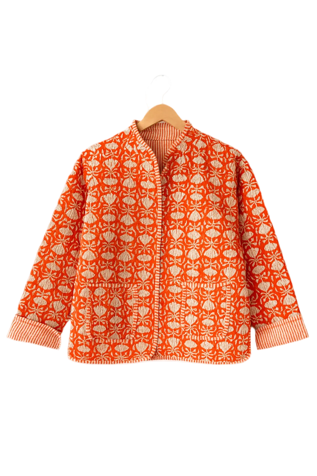The Charlotte Jacket in Orange Marigold-zoom-1