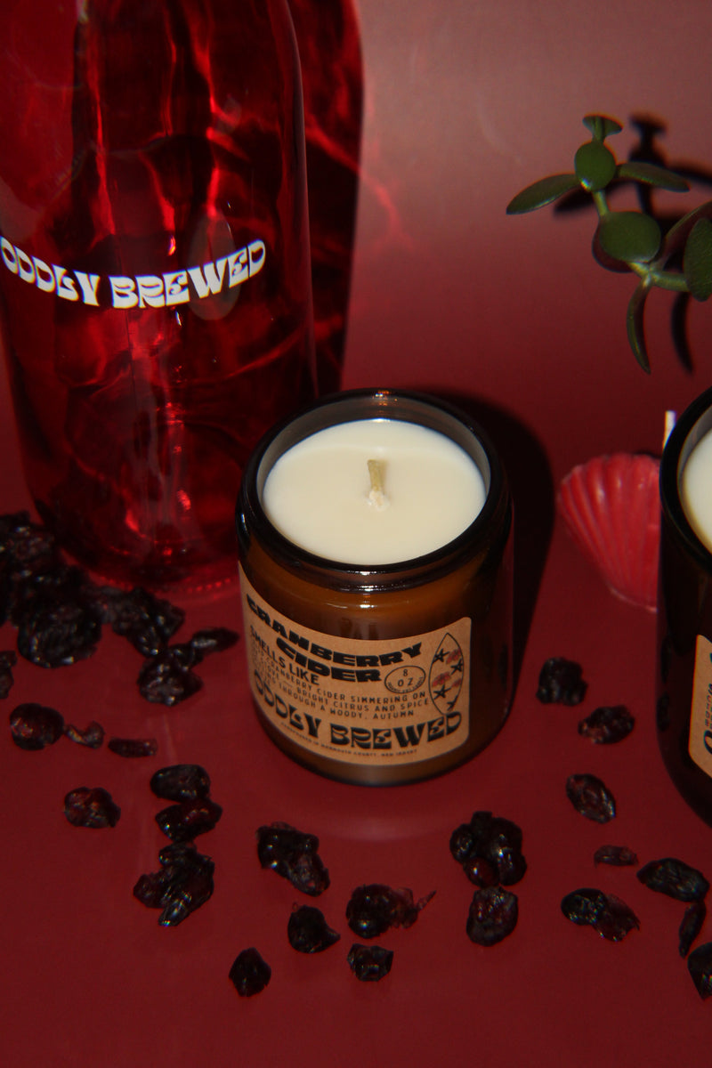 Cranberry Cider Soy Candle-zoom-