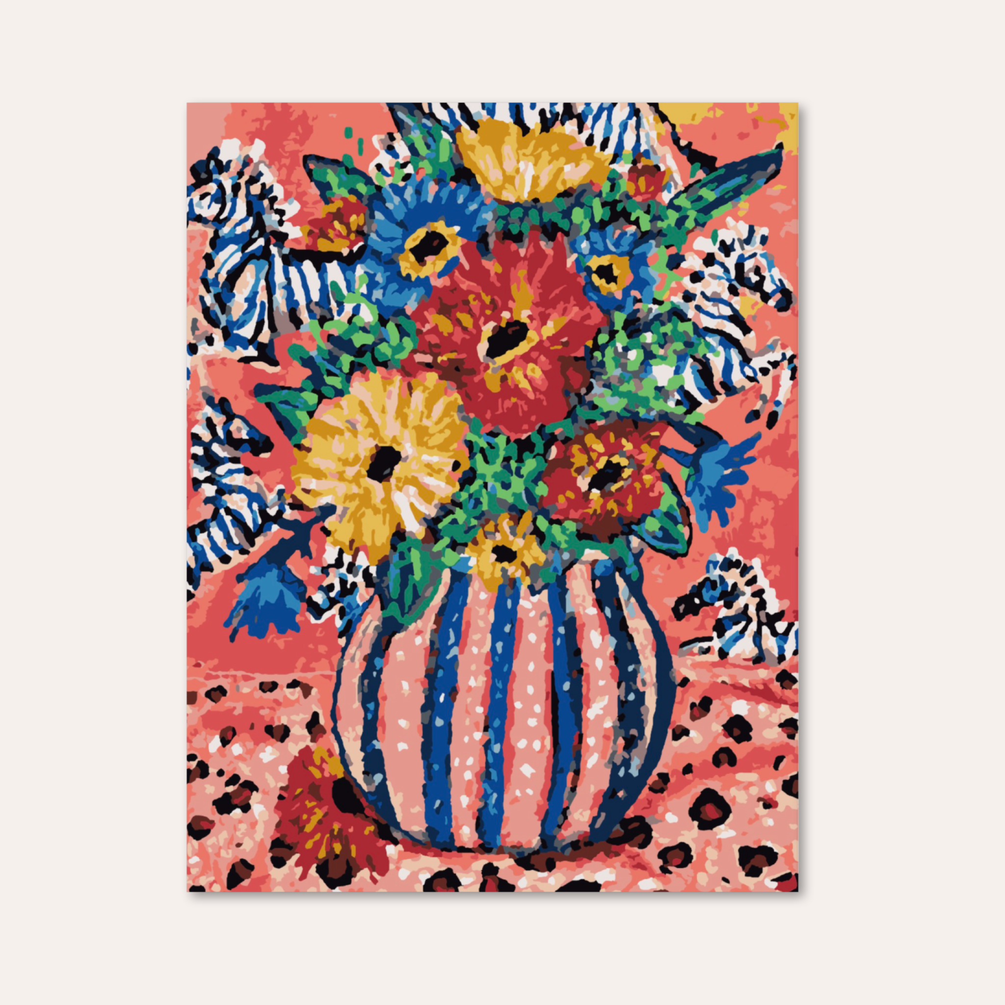 Everything Is Going To Be Ok Bouquet Paint by Numbers Kit-zoom-3