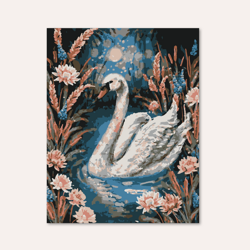 Serenity Swans Paint by Numbers Kit-zoom-