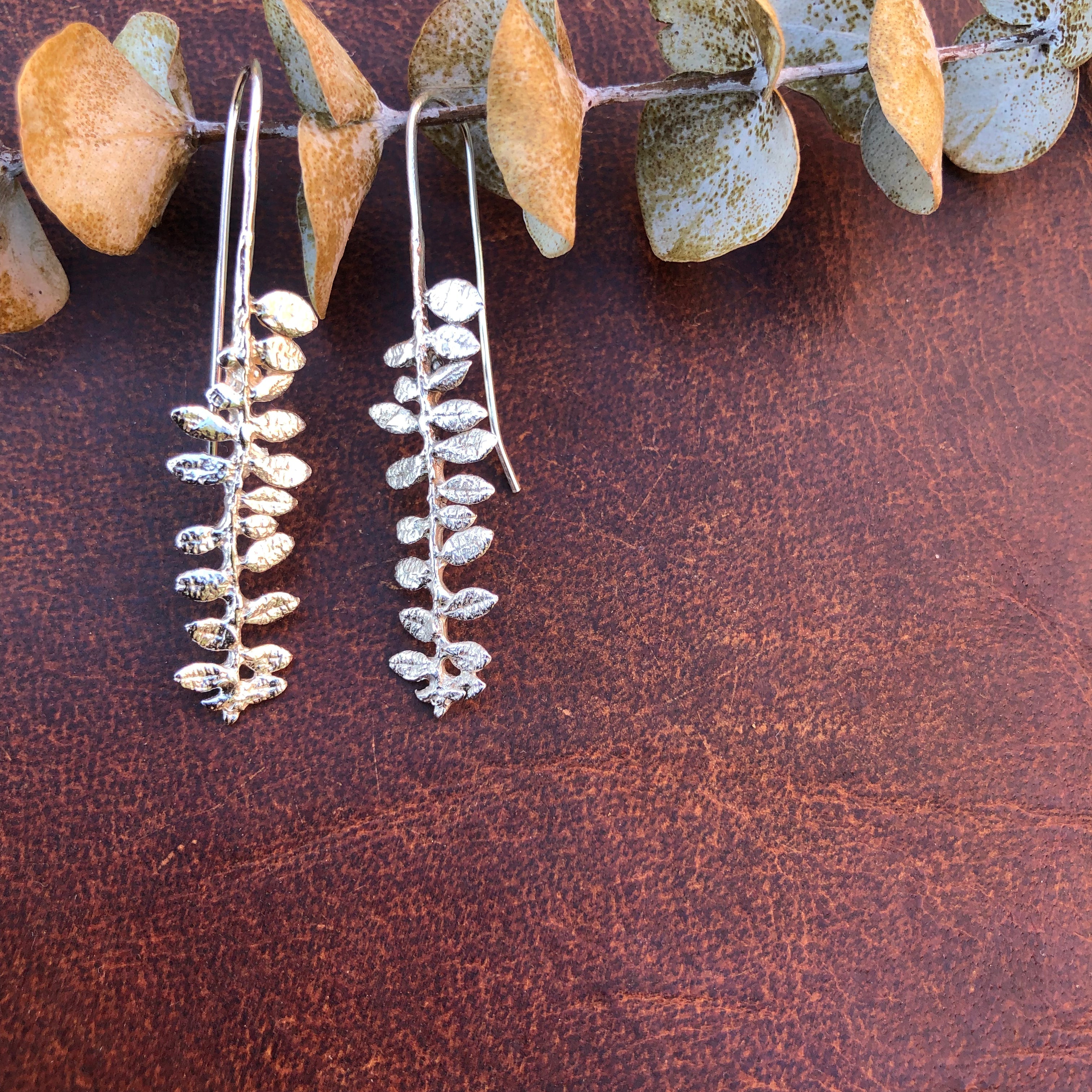 Cape Breton Fern Earrings | Recycled Sterling Silver