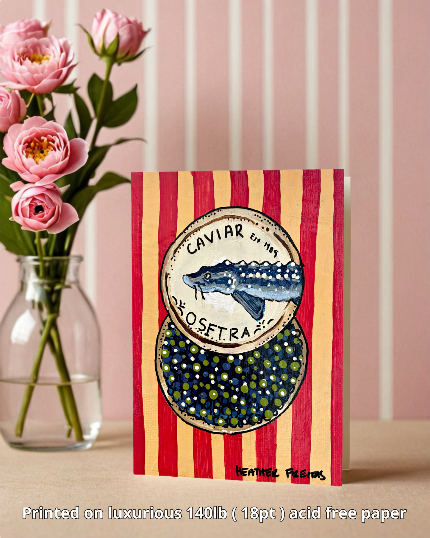 Caviar Greeting Card Fine Art Print