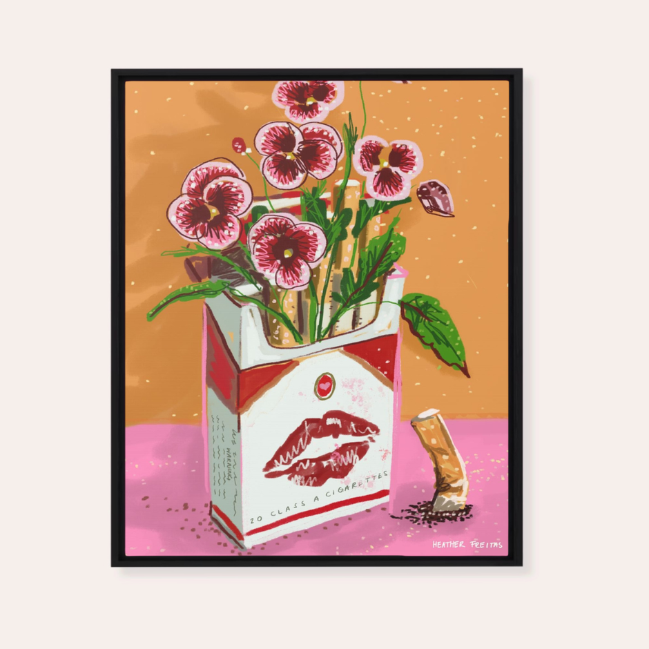 Dirt Bouquet | Framed Fine Art Canvas Print | Multiple Sizes