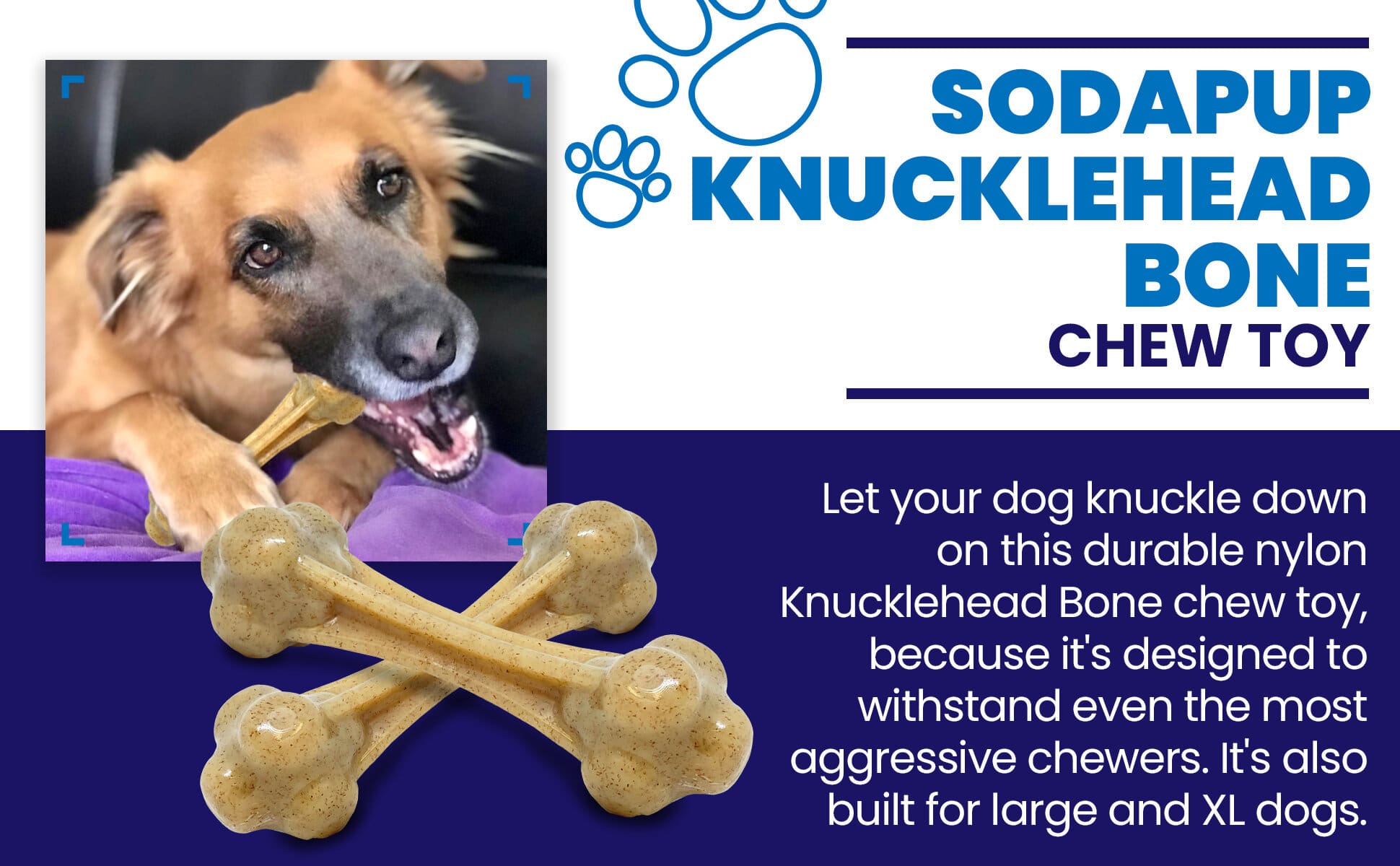 Knuckle Bone Nylon Dog Chew Toy - Aware House
