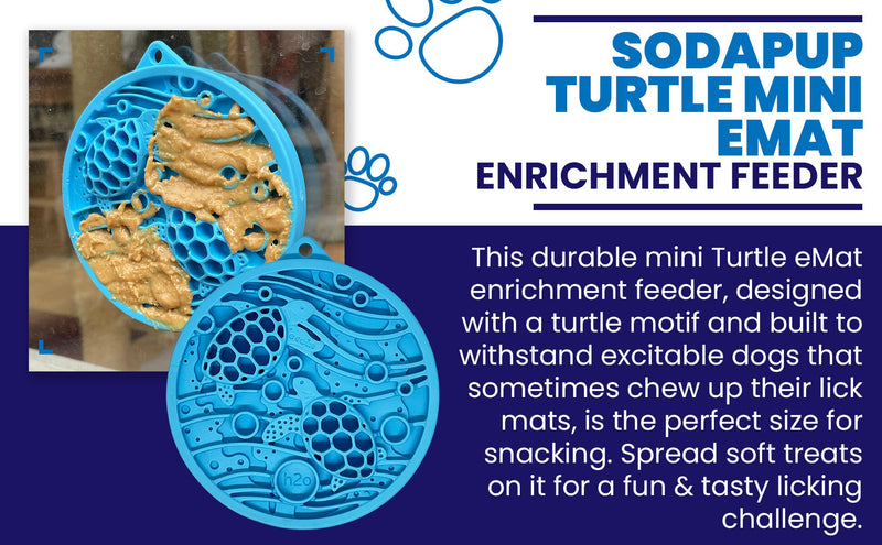 Turtle Mini Lick Mat with Suction Cups for Dogs and Cats-zoom-