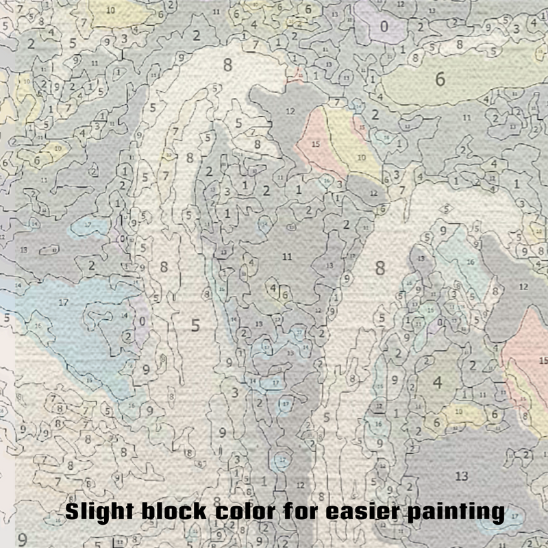 Two Swans Paint by Numbers Kit-zoom-