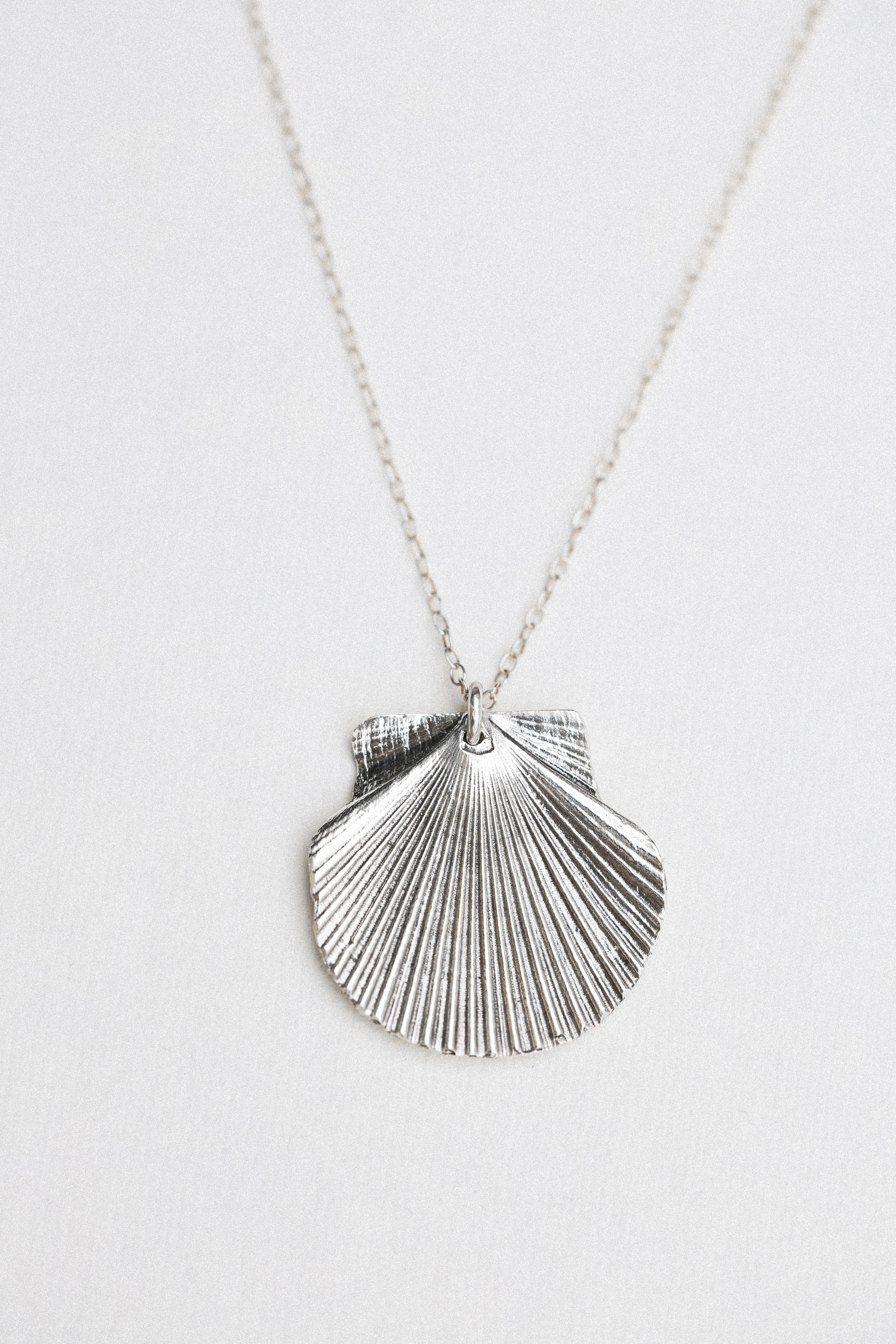 Fan Shell Necklace | Sterling Silver