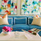 Genevieve Throw Pillow in Linen