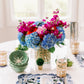 Blue Posey China Plate Set