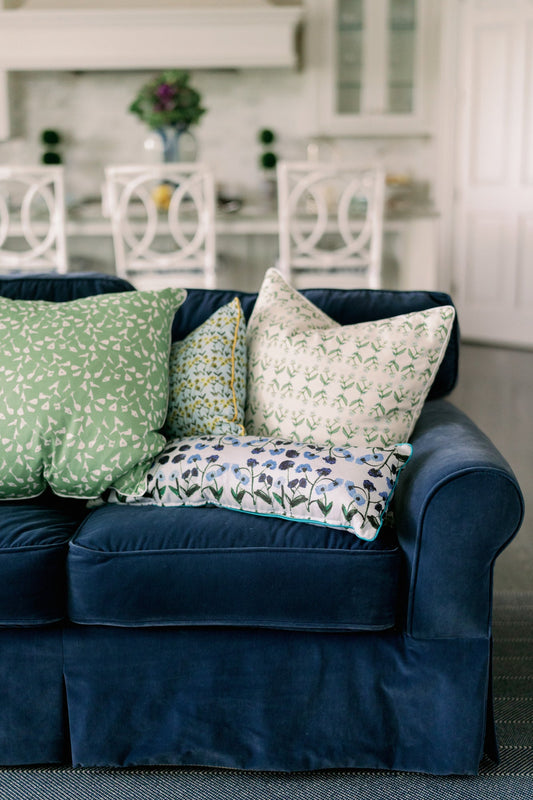 Genevieve Throw Pillow in Green