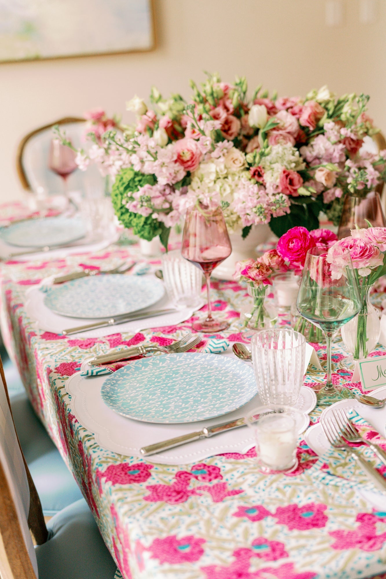 Slate Blue Ivy Manor China Plate Set-zoom-4