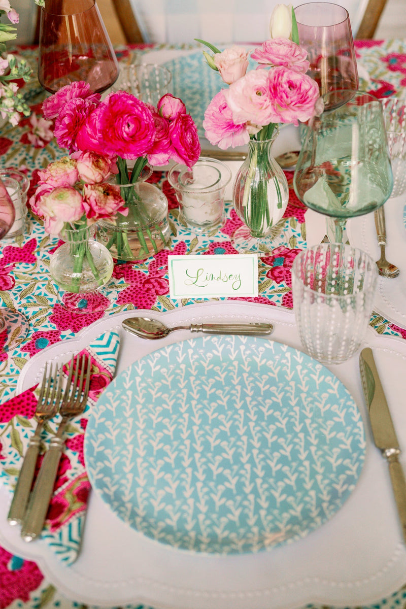 Slate Blue Ivy Manor China Plate Set-zoom-