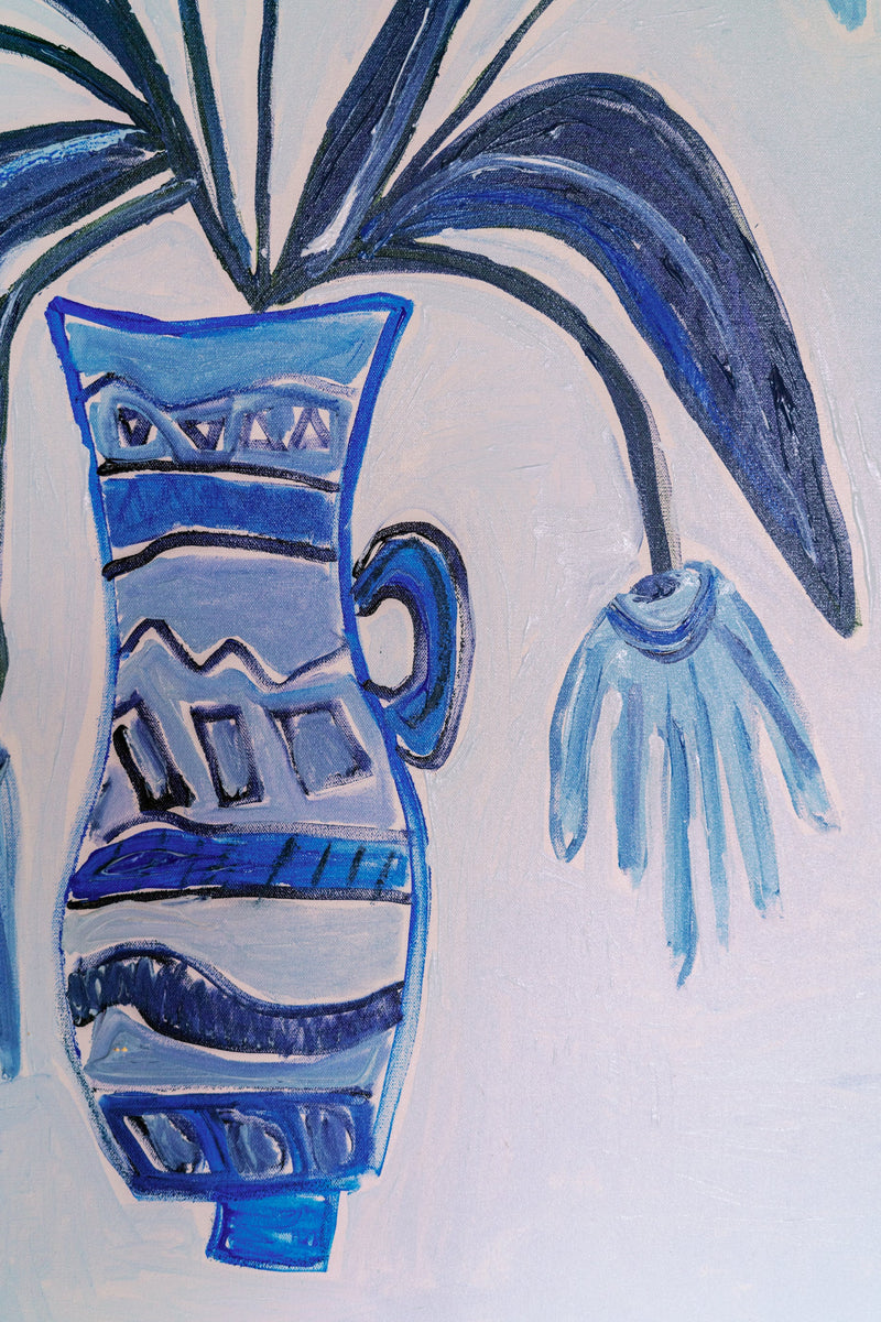 Été à la Campagne Mixed Media Painting-zoom-