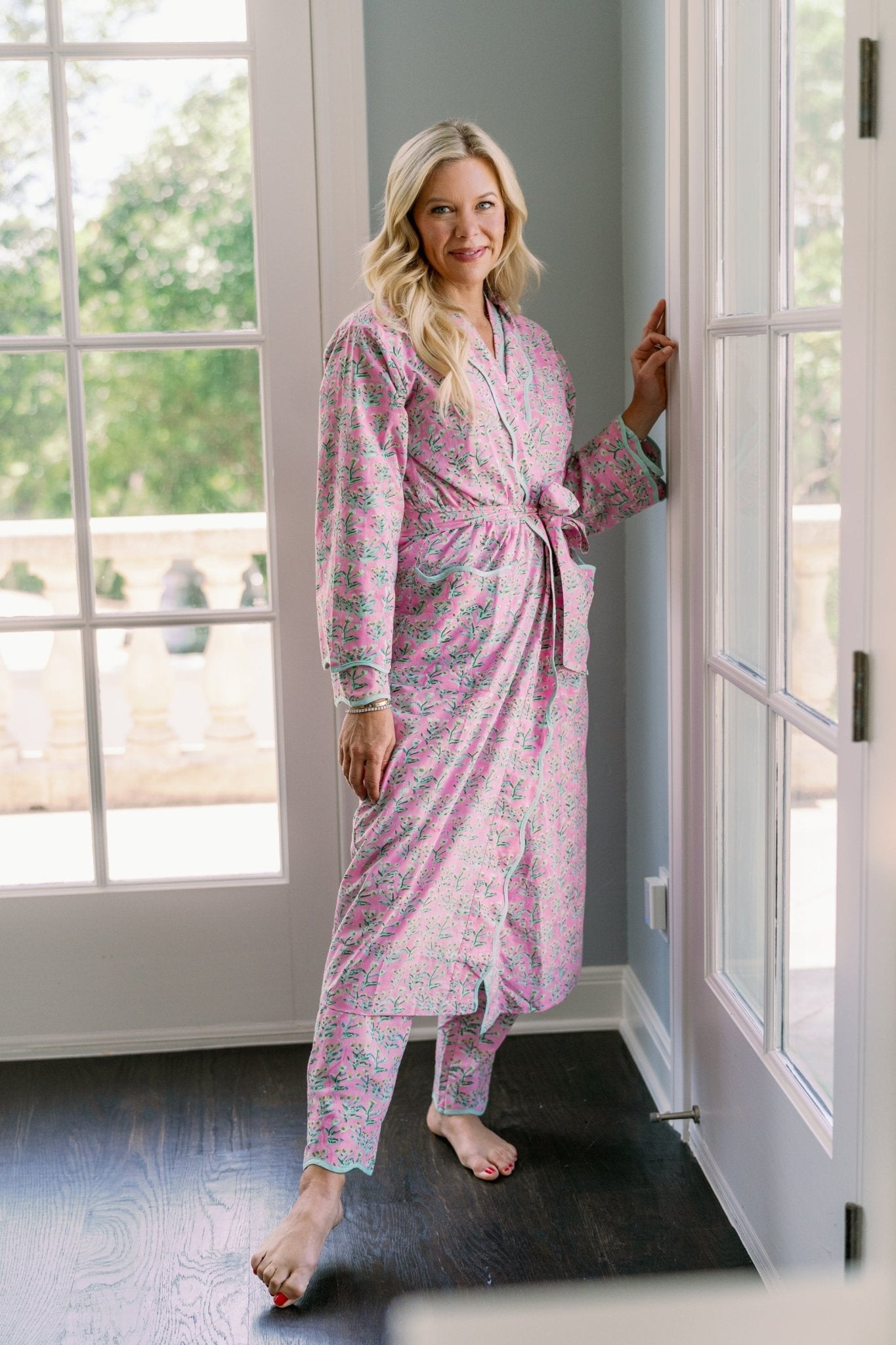 Adult Sydney Robe (Tulip Pink) - Aware House - Erin Donahue Tice -