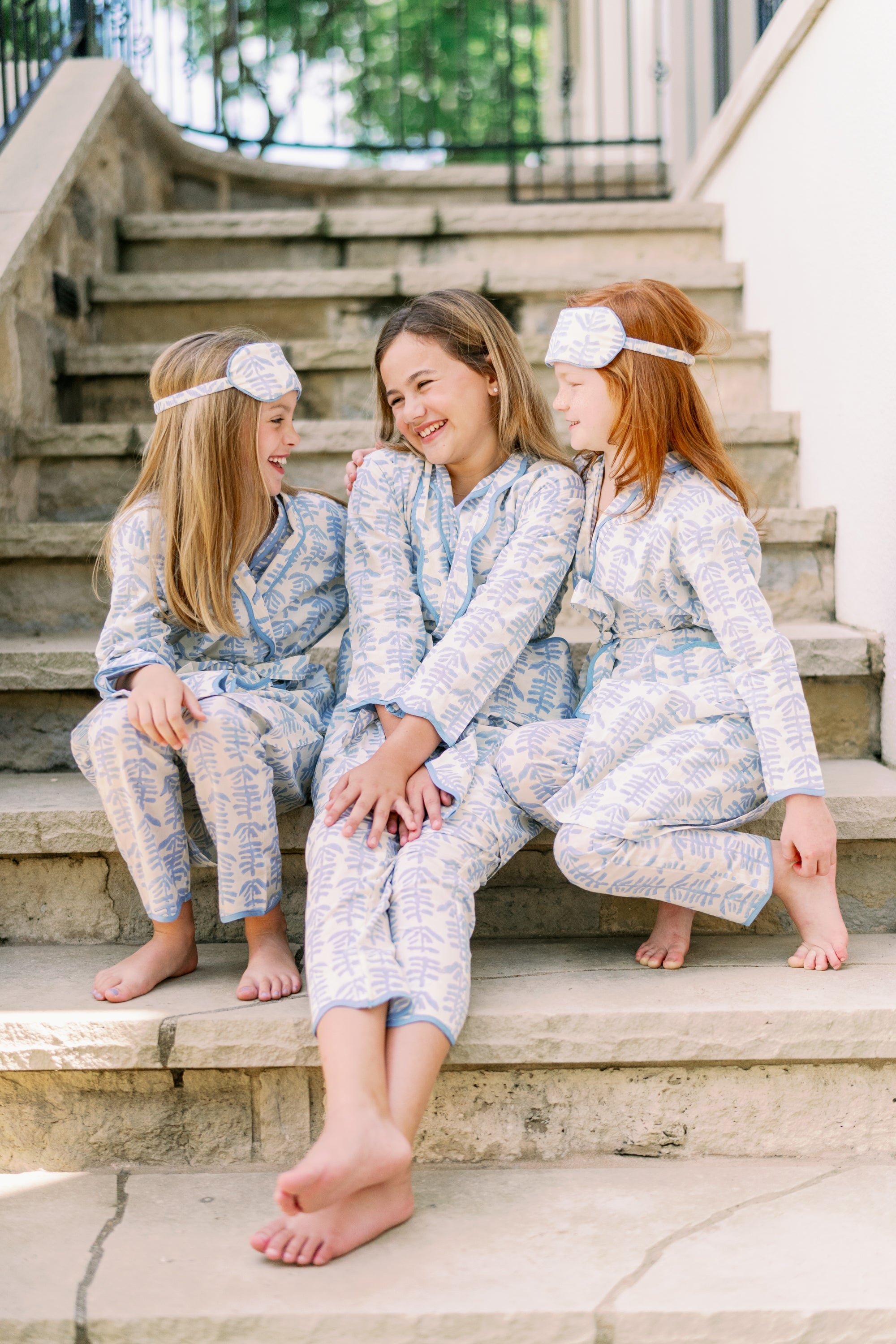 Mini Trellis Pajama (Blue)-zoom-3