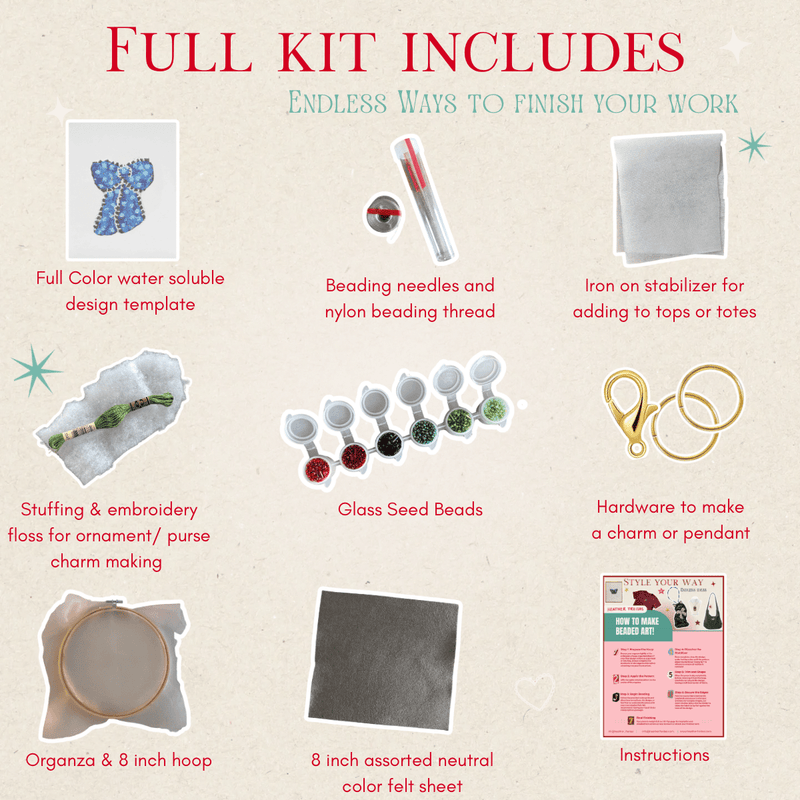 Blue Ribbon Beaded Art Kit-zoom-