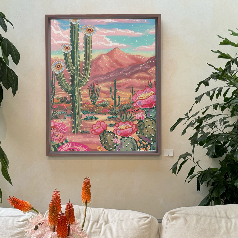 Southwest Paradise | Framed Fine Art Canvas Print | Multiple Sizes-zoom-