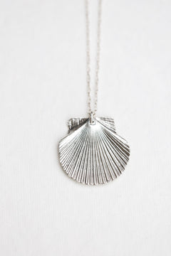 Fan Shell Necklace | Sterling Silver - Aware House - Ellie Begin -