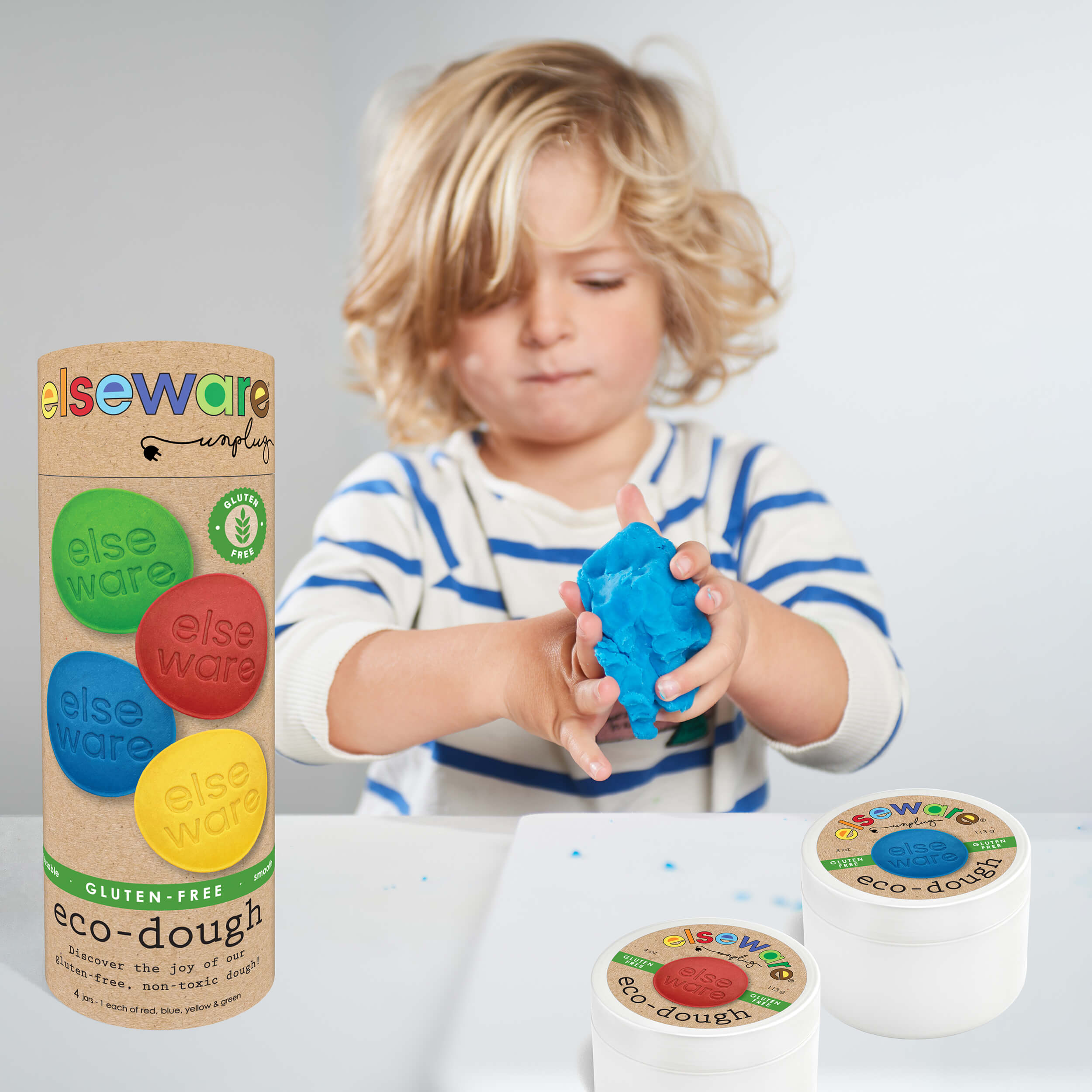 Eco-Dough 4pk Gluten Free | Natural, Non-Toxic Sensory Toy-zoom-4