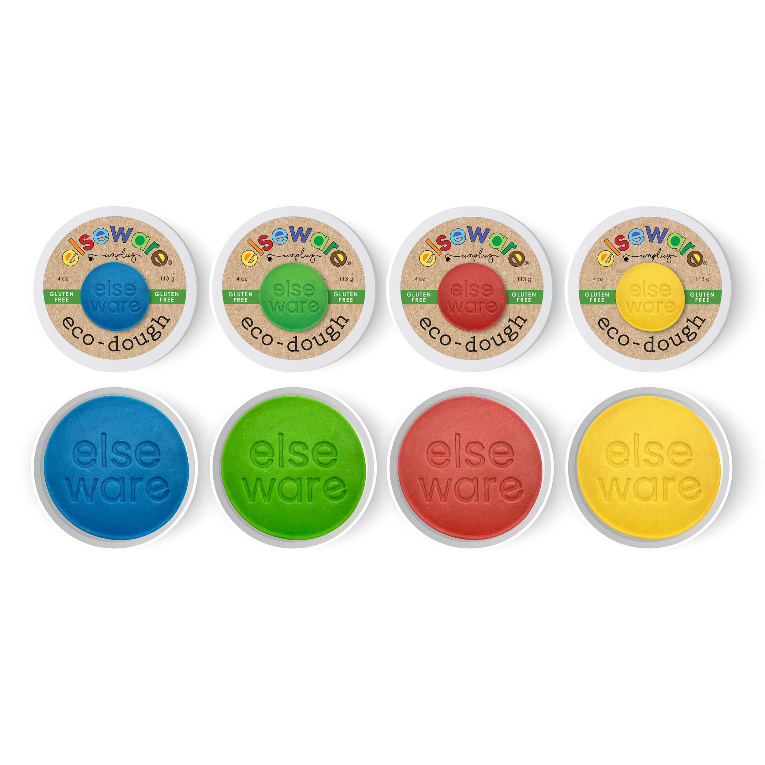 Eco-Dough 4pk Gluten Free | Natural, Non-Toxic Sensory Toy-zoom-6