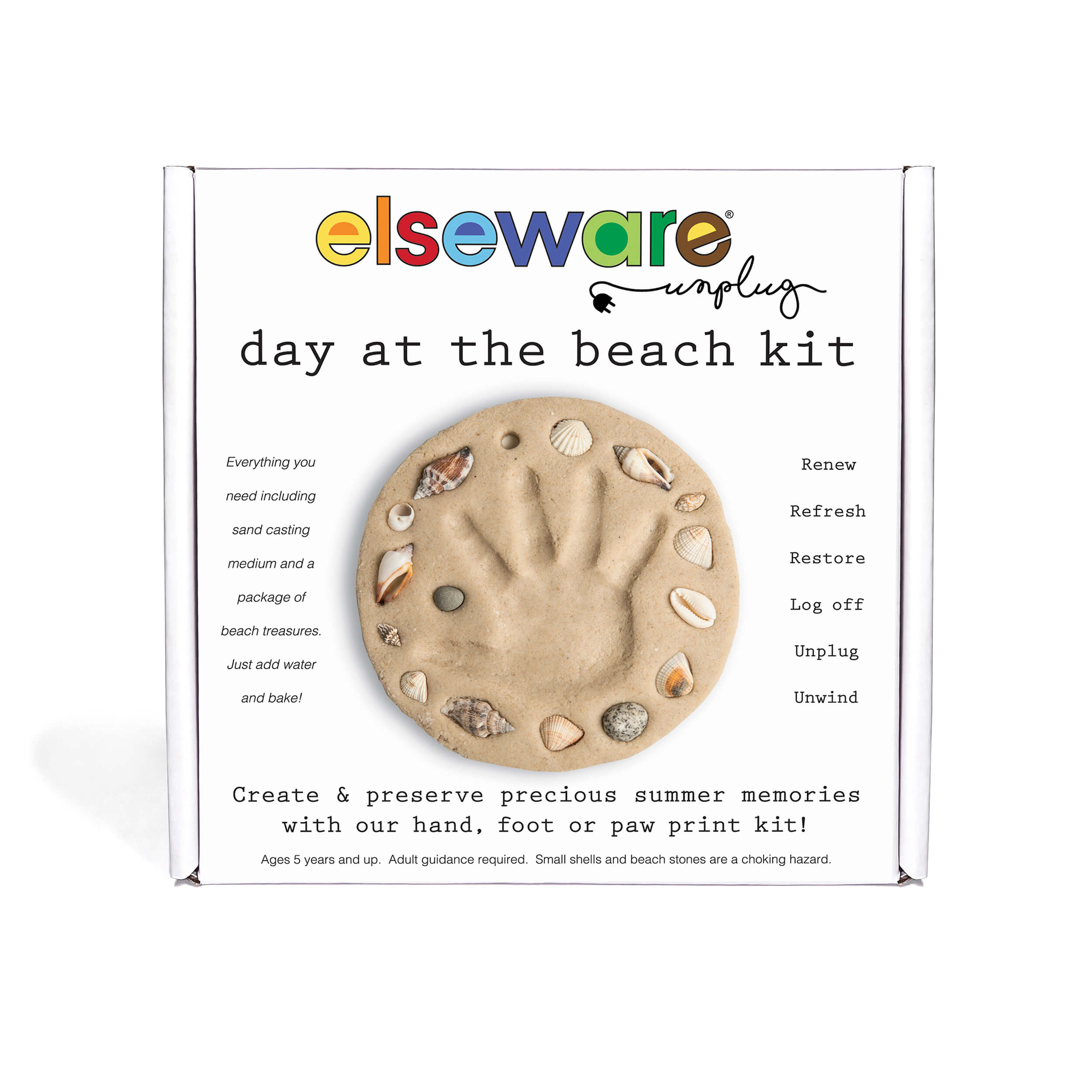 Day at the Beach | Kids Hand & Footprint Keepsake