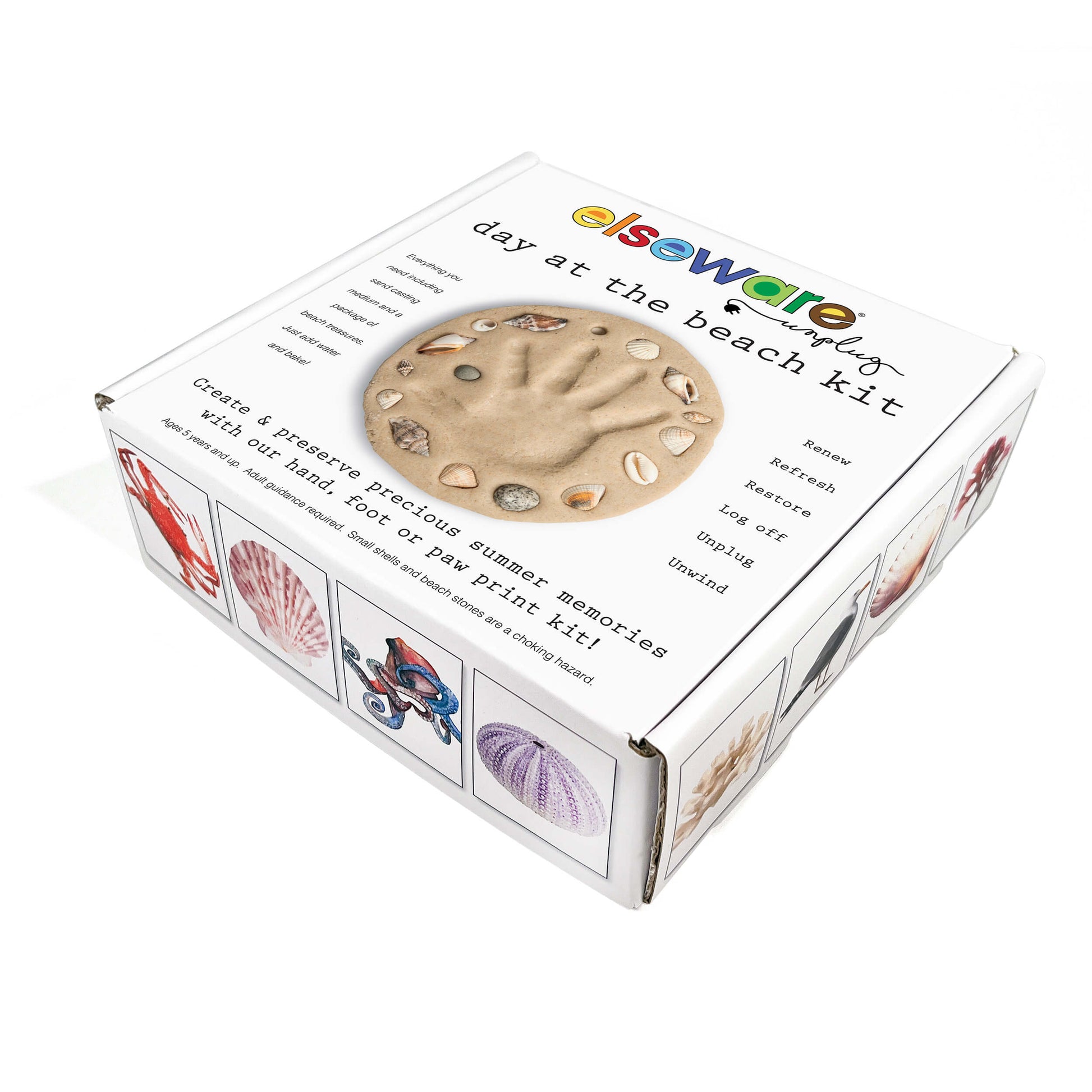 Day at the Beach | Kids Hand & Footprint Keepsake-8