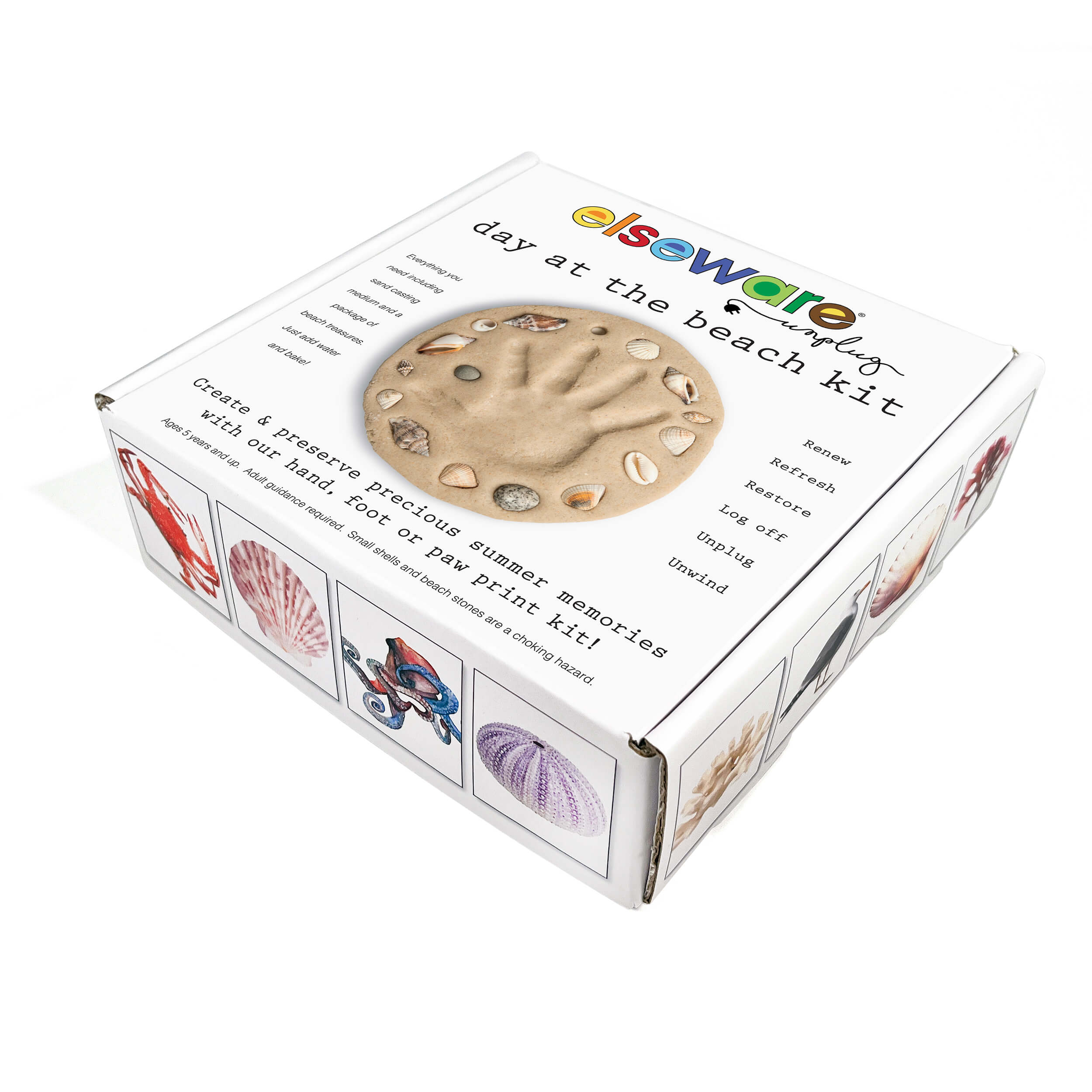 Day at the Beach | Kids Hand & Footprint Keepsake-zoom-8