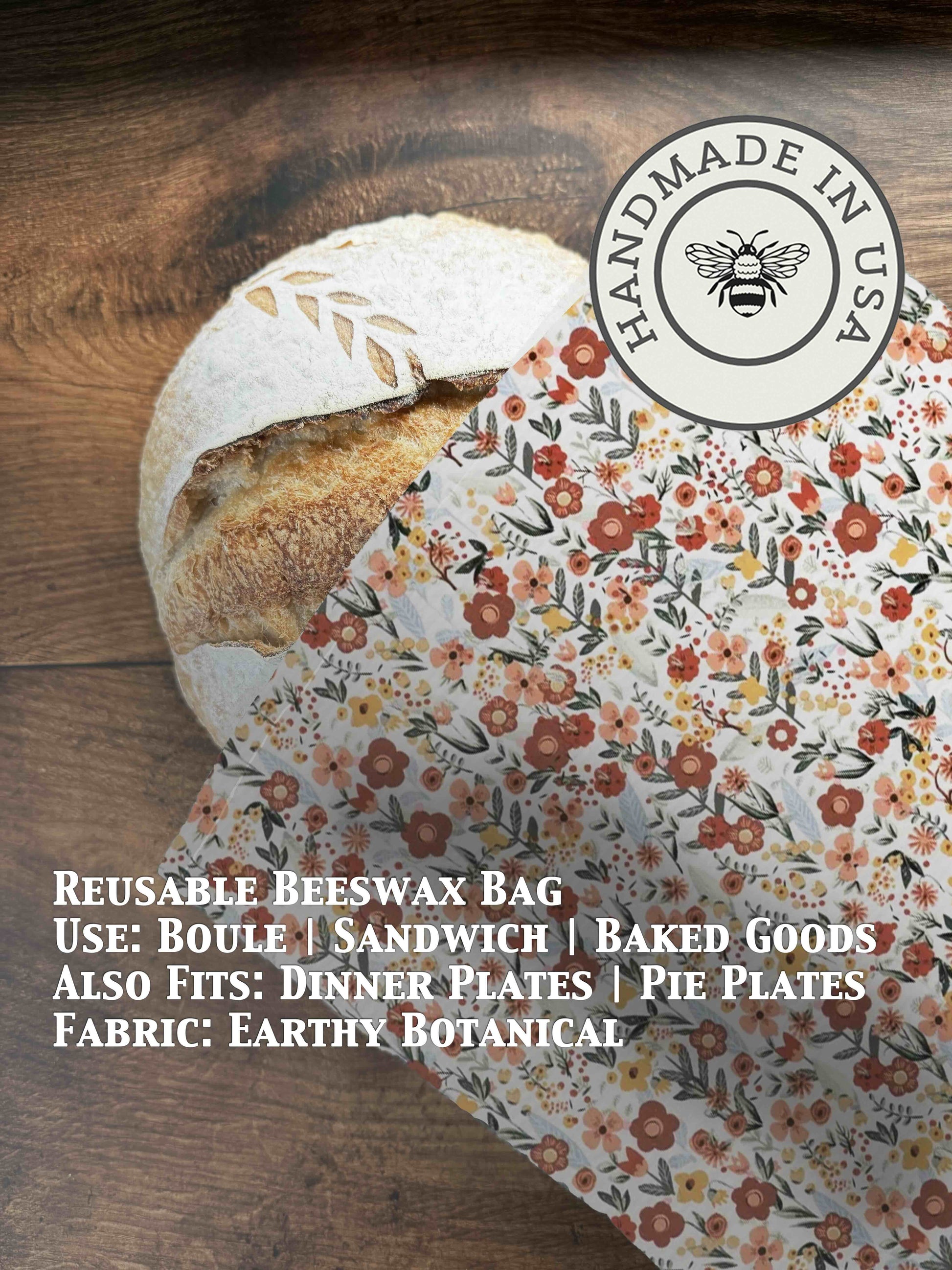 Beeswax Bread Bag | Reusable Cotton Food Storage Bag-29