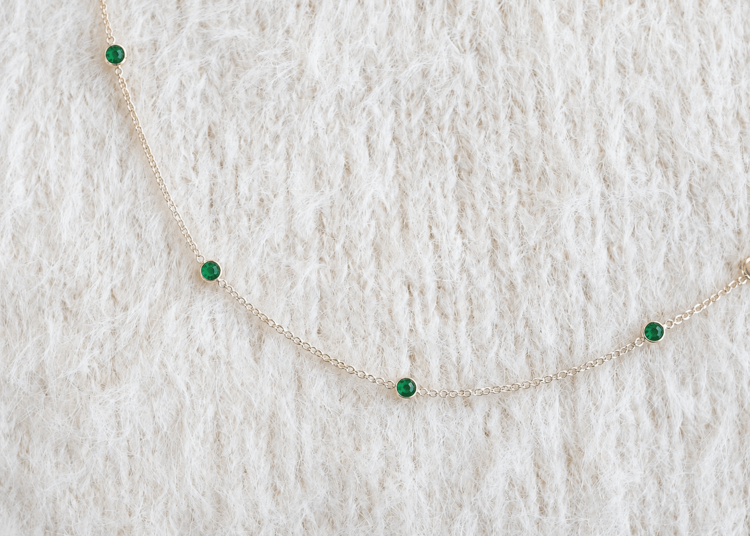 May Birthstone Emerald Bracelet | Sterling Silver & Gold Gemstone Jewelry - Aware House