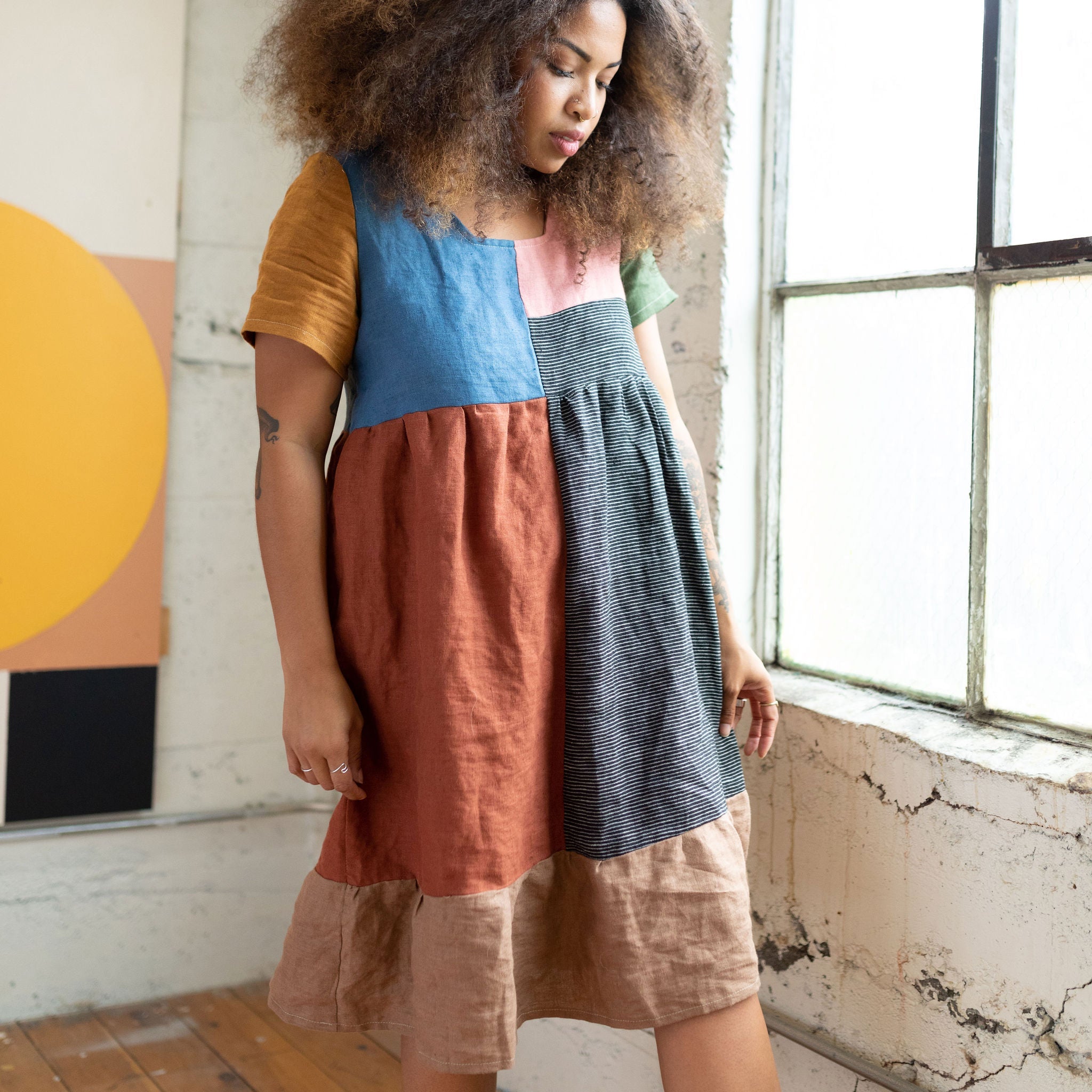 Quilted Billie Dress | Neutral - Aware House - Ersa Fibers - 