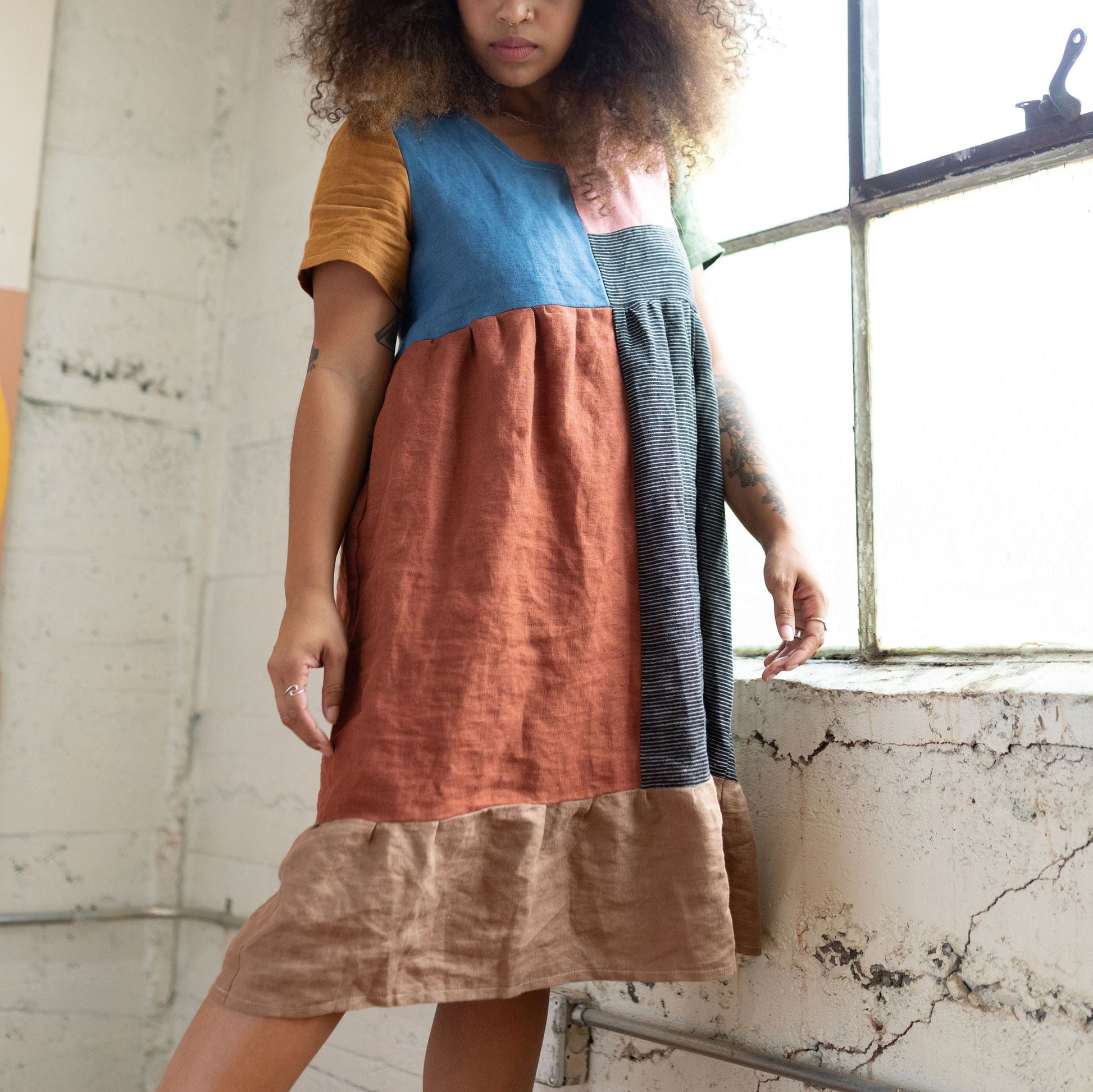 Quilted Billie Dress | Neutral - Aware House - Ersa Fibers - 