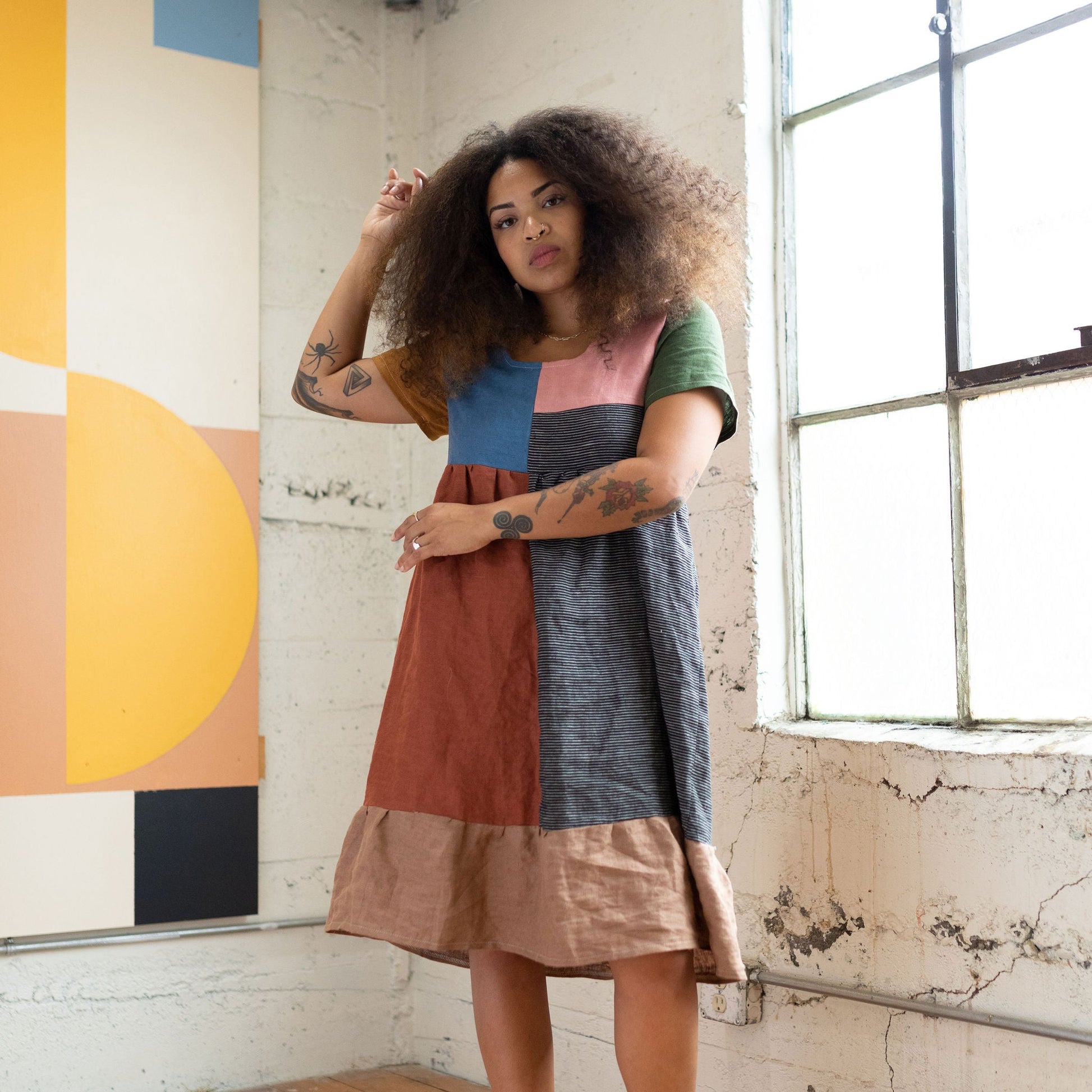 Quilted Billie Dress | Neutral - Aware House - Ersa Fibers - 