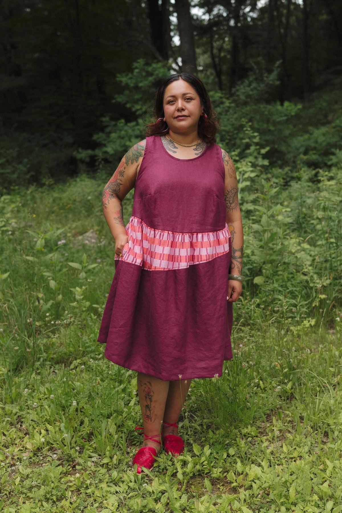 Sassafras Dress in Hibiscus-zoom-5