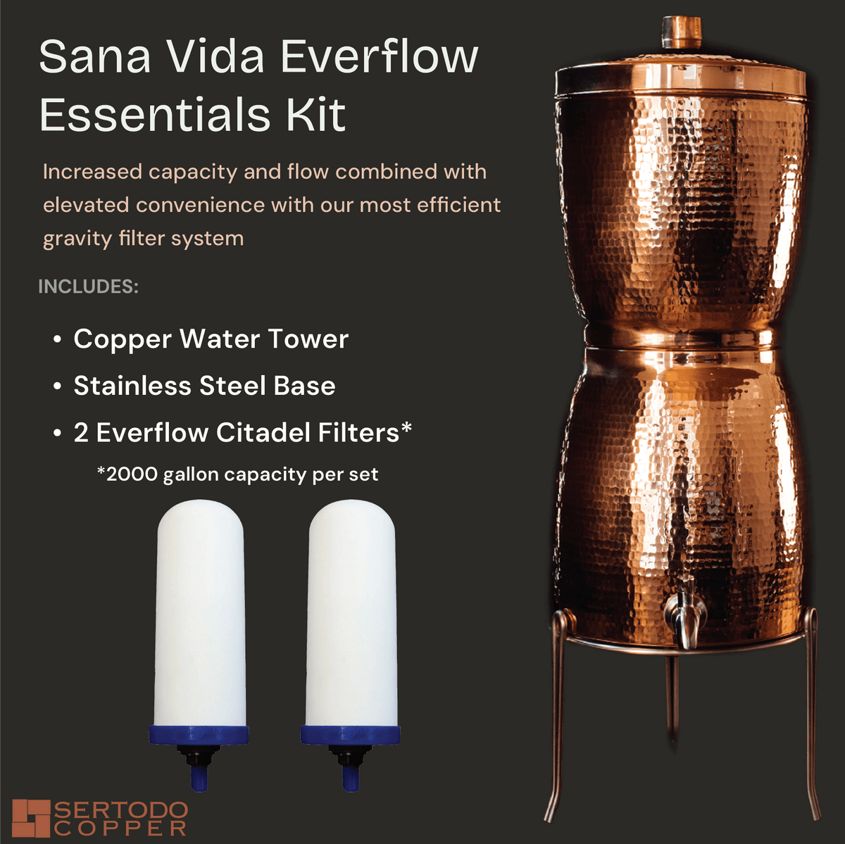 Sana Vida Copper Water Filtration Systems - Aware House - Sertodo -