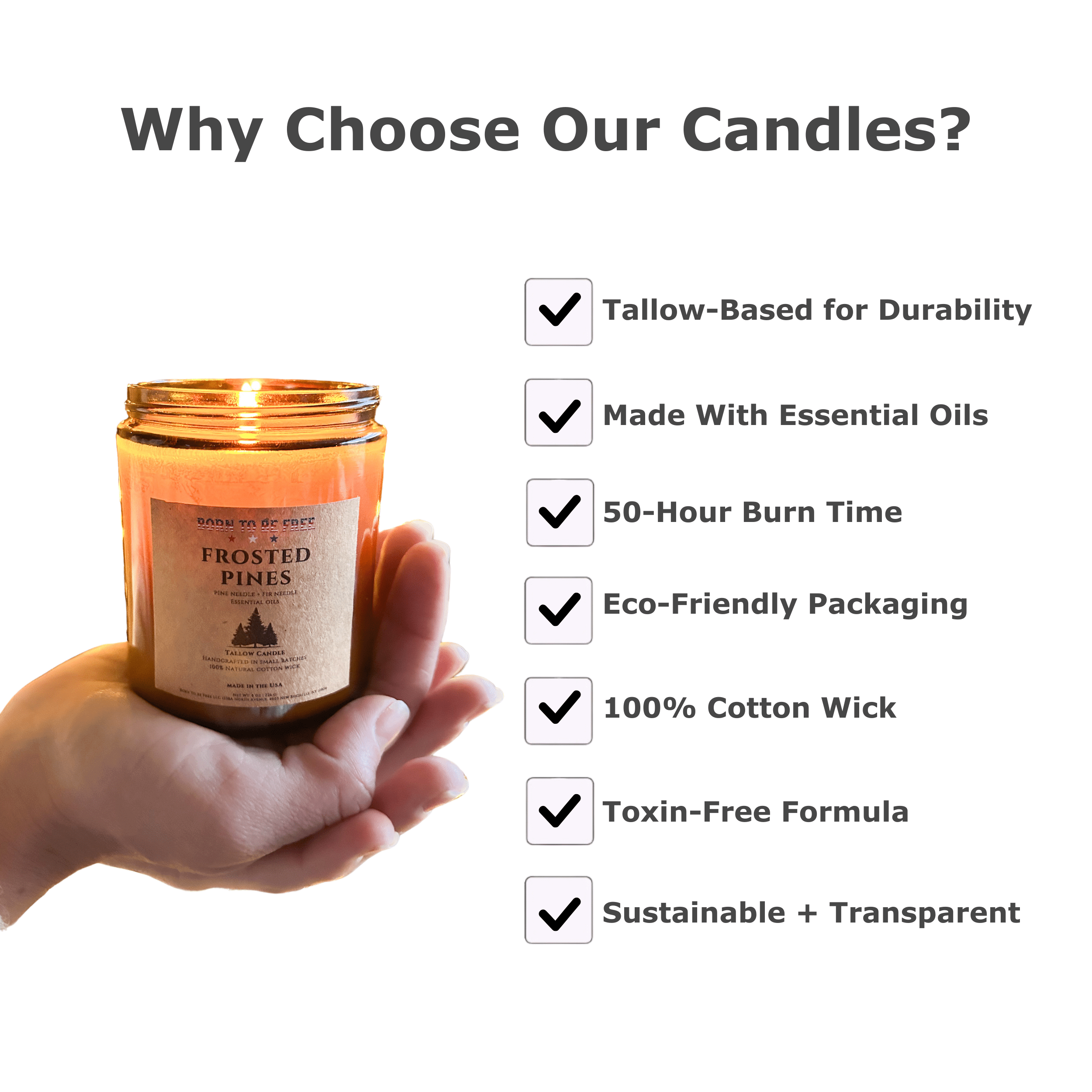 Frosted Pines Seasonal Tallow Candle-zoom-2