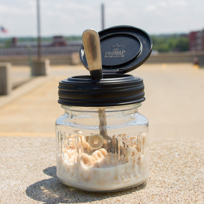 reCAP® Regular Mouth Mason Jar FLIP Top Lid-zoom-