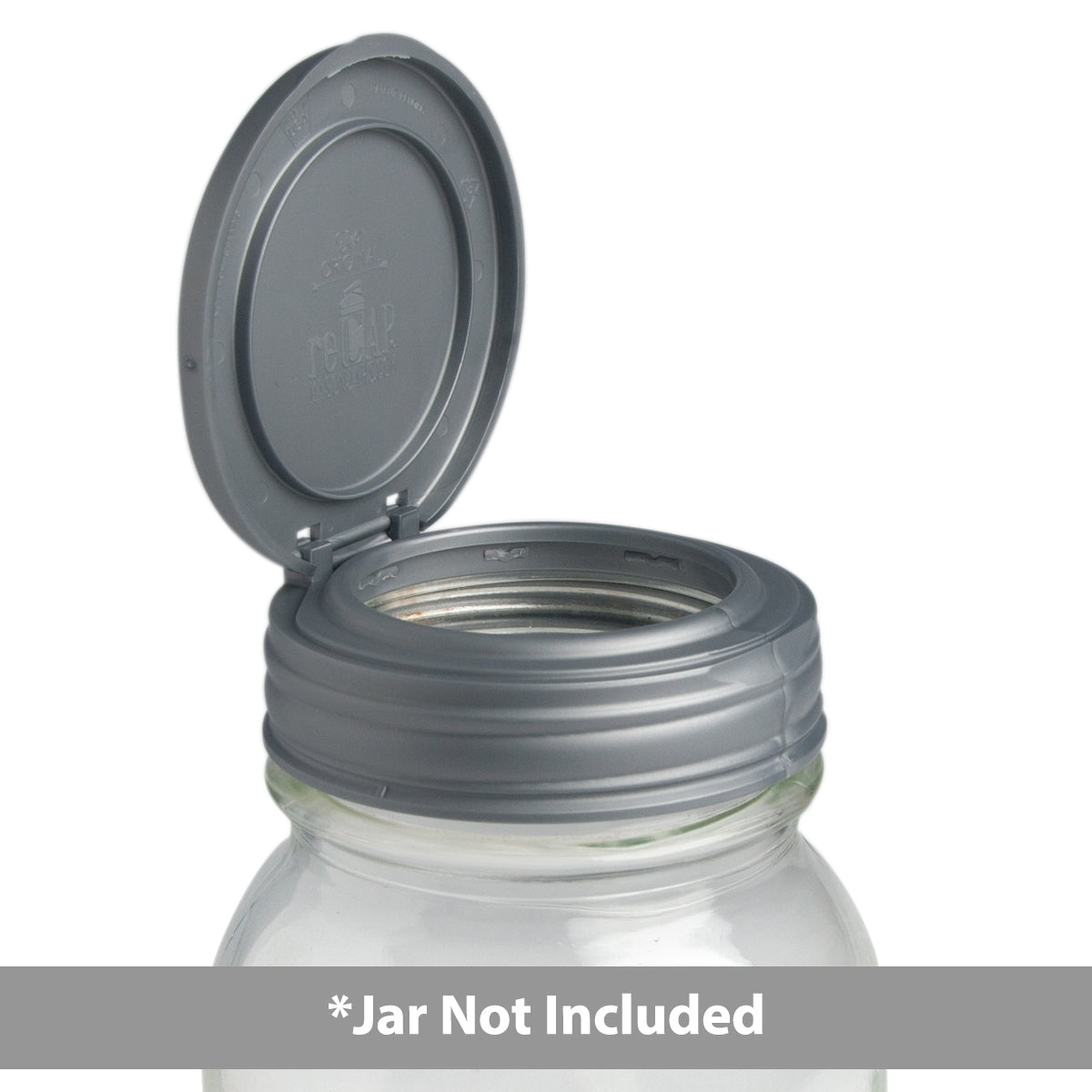 reCAP® Regular Mouth Mason Jar FLIP Top Lid-zoom-4