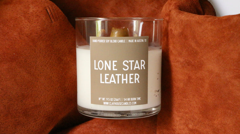 Lone Star Leather Container Candle-zoom-