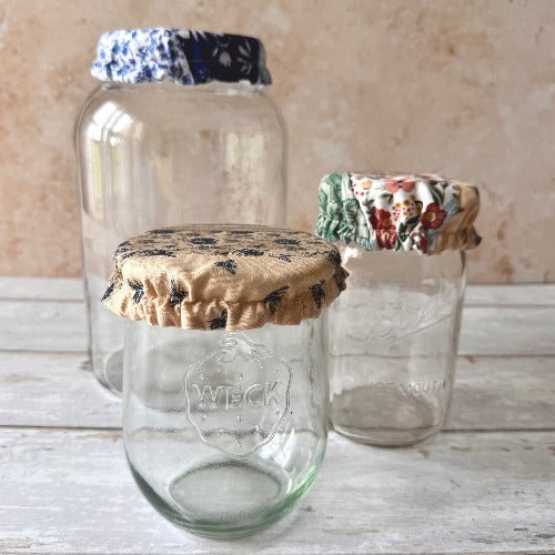 Reusable Cotton Jar & Bowl Covers | Eco-Friendly Kitchen Covers-zoom-