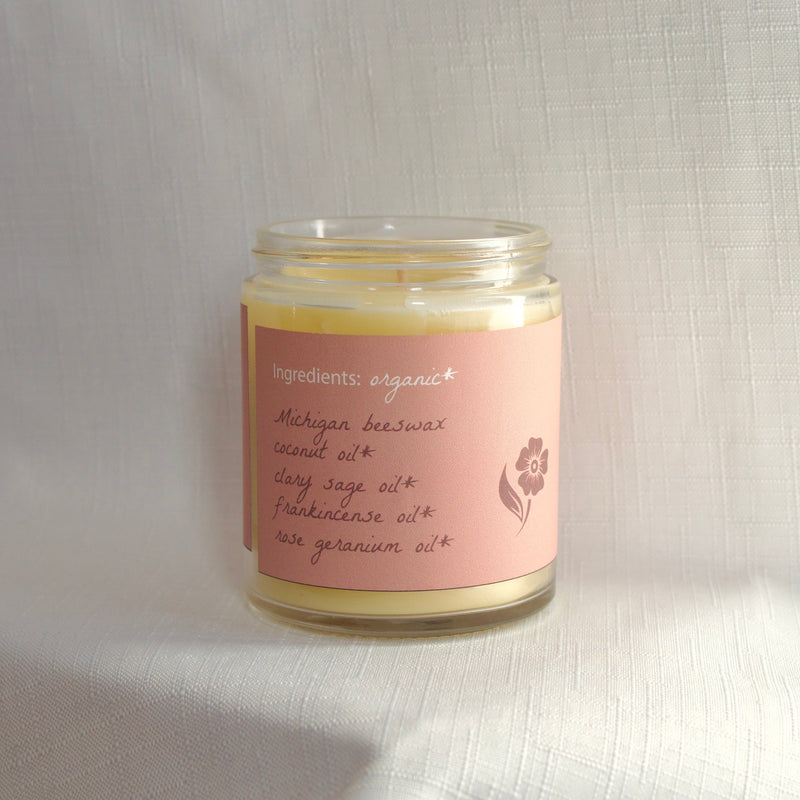 Women's Wellness Aromatherapy Beeswax Candle-zoom-