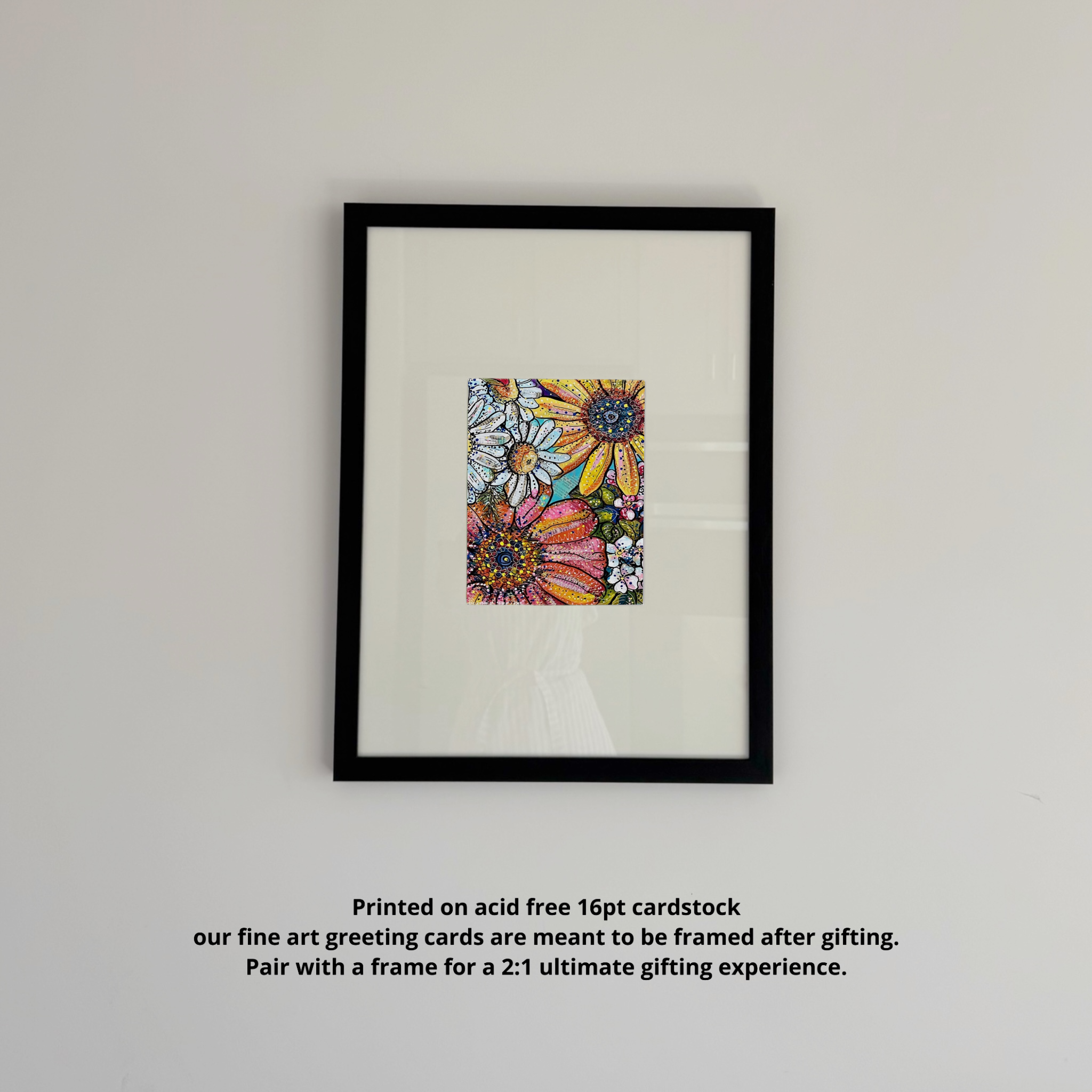 Flower Power Greeting Card Fine Art Print