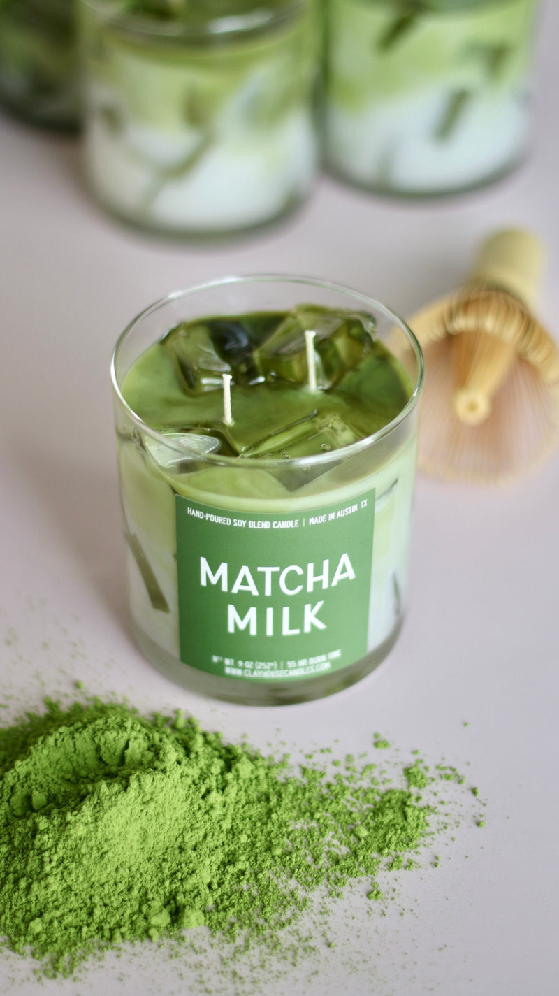 Matcha Milk Container Candle-zoom-